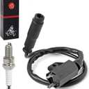 Ignition Coil Pack and spark plug + CAP For Kawasaki Brute Force 650 4x4i 4x4 2005-2013 Prairie 650 700 2002-2006 Brute Force 750 2005-2007 Teryx 750 2008