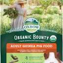 Oxbow Organic Bounty Guinea Pig Food, Adult Guinea Pig, Made with Oxbow Timothy Hay, USDA Organic Pet Food Pellets with Vitamin C, Small Animal Pet Products, Made in USA, High Fiber, 3 lb. bag