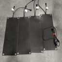 .
Heated Snow Melting Mats Outdoor - Non-Graphene Harmless Rubber Snow Heating Mats 120V Power Saving,No-Slip Stair Heated Mats with Plug for Walkways - Decks 4Pcs10in x 30in