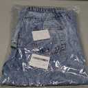 Girls Straight Leg Bootcut Baggy Jeans 8-12 Years - Mid Rise Adjustable Stretch Waist Pull Up Design 5 Pockets Washed Denim Pants for Tween Kids (11_Years,Blue,Straight Leg)