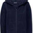 Uniform Fleece Zip Up Hoodie (Large, Navy)