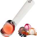 Heated Ice Cream Scoop  Electric Scooper for Hard Ice Cream and Desserts, Handheld Heating Up to 158F, Rechargeable with LED Display, Easy to Clean, Ideal Summer Gift (White)