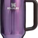 STANLEY Quencher H2.0 Tumbler with Handle and Straw 40 oz | Flowstate 3-Position Lid | Cup Holder Compatible for Travel | Insulated Stainless Steel Cup | BPA-Free | Fluted Wisteria Shine