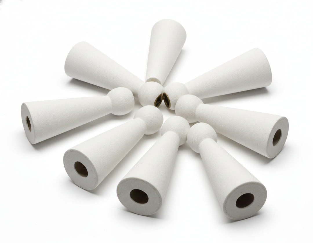 HD 8in Ceramic Candle Holder White 7pcs