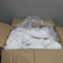 Bedsure Queen Size Comforter Set, White Soft Prewashed Bedding for All Seasons, 3 Pieces GentleSoft Warm Down Alternative Bed Set, 1 Lightweight Comforter (90"x90") and 2 Pillowcases (20"x26")