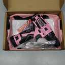 WORKPRO Pink Cordless 20V Lithium-ion Drill Driver Set, 1 Battery, Charger and Storage Bag Included - Pink Ribbon