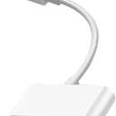 USB C to SD Card Reader with USB 3.0 Thunderbolt to Micro SD TF Card Reader 3 in 1 USB-C to USB Camera Memory Card Reader Adapter Compatible with MacBook Pro/Air iMac M1 XPS13/15 RRSITIAU (White)