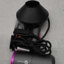 slopehill Professional Ionic Hair Dryer, Powerful 1800W Fast Drying Low Noise Blow Dryer with 2 Concentrator Nozzle 1 Diffuser Attachments for Home Salon Travel (Light Gray)