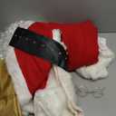 LETIME Santa Claus Costume for Men - 10-Piece Deluxe Santa Suit for Adults, Professional Christmas Santa Outfit (Large)