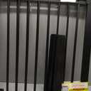 Cumbor 29.751.5" Extra Wide Baby Gate for Stairs, Pressure-Mounted Dog Gates for Doorways & Hallways, Auto-Close Walk-Through, No-Trip Design, Child Proof Safety, Dog/Pet Gate for Indoor Use, Black