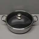 Toutrop Stainless Steel 7QT Saute Pan 14 Inch Deep Frying Pan with Lid Nonstick,Hybird Induction Cooking Pan,PFOA Free Cookware,Large Skillets