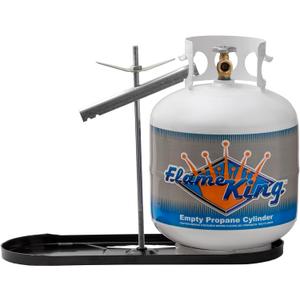Flame King Dual RV Propane Tank Cylinder Rack for RVs and Trailers for 20lb Tanks - KT20MNT