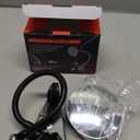 Ampper Acrylic Clip On Rear View Cubicle Mirror, Flexible Convex Security Mirror for Personal Safety Desk Rearview Monitors or Anywhere (3.75", Round)