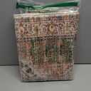 Lahome Oriental Door Mat Indoor Entrance, 2x3 Washable Fall Indoor Rugs for Entryway Soft Small Kitchen Rugs Non Slip Ultra-Thin, Vintage Carpet for Bedroom Bathroom Eleanor, Peach/Orange (Terracotta)