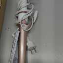 Conair Double Ceramic 1-Inch Curling Iron with Claw Clip, 1-Inch Barrel Creates Classic Curls, Hair Curler for Use on Short, Medium, & Long Hair, White/Rose Gold