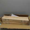 Wood Floating Shelves for Wall Decor, Rustic Wall Shelves for Bedroom Bathroom Kitchen Living Room, Set of 4 Light Walnut 24 Inch