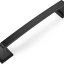 Amerdeco 10 Pack Matte Black 5 Inch(128mm) Hole Centers Kitchen Cabinet Pulls Hardware Kitchen Handles for Cabinets Cupboard Handles Drawer Pulls
