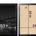 Annecy 24x24 Picture Frame Black1 Pack, 24 x 24 Picture Frame for Wall Decoration, Classic Black Minimalist Style Suitable for Decorating Houses, Offices, Hotels