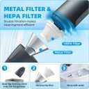 PATO Cordless Handheld Vacuum Cleaner, Mini Car Vacuum with Powerful Suction, Portable Dust Collector Matte Black