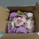 NUPTIO Peony Artificial Flowers for Centerpieces: 2 Pcs 9.4 inch Diam Purple Faux Peony Flowers Fake Flower Balls Arrangement Bouquet Wedding Centerpieces for Tables Wedding Centerpiece Decorations