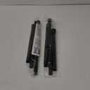 2PCS Black Tension Rods for Windows 28 to 48 Inch Small Curtain Rods 7/8" Diameter Tension Rod Spring Tension Curtain Rod Adjustable Curtain Rod Tension Rods Small No Drilling Rust-Free