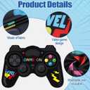 Large Video Game Shaped Backdrop Game on Photography Backdrop Gaming Party Decoration Gaming Photo Prop Level up Background for Kids Birthday Video Gamer Level Up Theme Party Decoration 70.9inch
