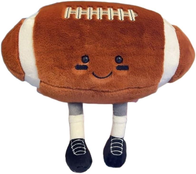 YUDONG 12 Inch Soft Plush Sports Football Pillow- Adorable Football Plush Toy, Fun Spherical Stuffed Animal, Cute Football Pillow Throw Pillow & Kids Gift (Baseball)