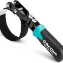 DURATECH Anti-Slip Small Swivel Oil Filter Wrench, Oil Filter Removal Tool Fits Filters 2-3/4" to 3-1/4", Ideal for Car Repair Tools