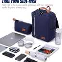 Carry On Luggage Set 22x14x9 Airline Approved Luggage Sets 3 Piece,Suitcases with Wheels,ABS Hard Case Luggage with TSA Lock Spinner Wheels(20 Inch,BP/TB)