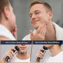 2-Pack Electric Rotary Shavers for Men 3D Floating Head Rotary Razor USB-C Rechargeable Easy Clean Magnetic Head Ideal Gift for Dad Husband Travel Razor for Men