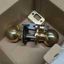 Copper Creek Passage Interior Door Knob  ANSI Grade-3 Certified, Modern Heavy Duty Handle, Easy Install and Reversible for Bedroom, Bathroom & Closets  Polished Brass (1 Pack)