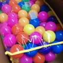 Hovenlay Ball Pit Balls Phthalate Free BPA Free Crush Proof Plastic - 7 Bright Colors in Reusable Play Toys for Kids with Storage Bag