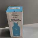 [2-IN-1 LID] 64 oz Insulated Water Bottle with Silicone Boot (48hrs Cold/24hrs Hot) - DIY Stickers, Leakproof, BPA Free, Half Gallon (Cyan Black)