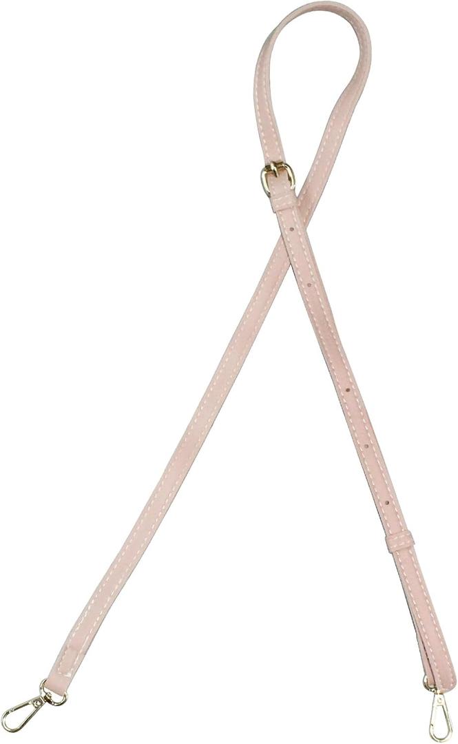 Jiozermi Pink Leather Purse Strap Replacement, Crossbody Purse Strap Bag Strap Adjustable Shoulder Straps Hang bags Straps