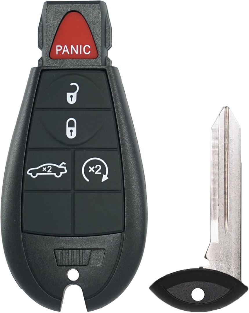 Keyless Entry Remote Control Key Fob Replacement Fits for 2013 2014 2015 2016 Dodge Dart M3N-32297100 56046773 56046773AA 56046773AE 56046773AC 56046773AF 56046773AD 433 MHz
