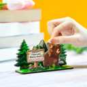 4 x First Fathers Day Giftss for New Dad, First Dad Gift 3D Pop-out Wooden Card with Envelope & Seal, 1st Father's Day Giftss for Son, Gifts for Dads To Be