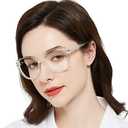 WEMOOTANTS Reading Glasses 1.25 for Women Round Readers 100 125 150 175 200 225 250 275 300 350 400 500 600 Magnification (Clear 1.25+)