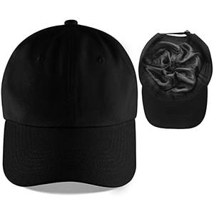 Leotruny Baseball Cap Satin Lined: Silk Lining Help Prevent Frizz Breakage - Sport Adjustable Hat for Women