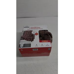 Sunbeam Royal Luxe Night Fog Heated Blanket 12-Heat Settings Auto Off Machine Washable 50x60