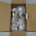 Privacy Door Knob Keyless Door Knobs Interior with Lock Bathroom Door Knob with Lock Satin Nickel Doorknob (1 Pack)