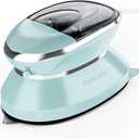 PIOMATIC Travel Iron Mini with Steam for Clothes with Dual Voltage, Portable Mini Ironing Machine with NonStick Soleplate, Small Iron for Sewing, Quilting and Handcraft