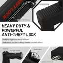 Brake Pedal Lock, Car Anti Theft Car Device Brake Clutch Lock, Heavy-Duty Stainless Car Locks Security Protection, Anti-Theft Prevention Device with Steering Wheel Sunshade for Cars/SUV/Van
