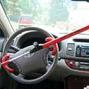 Winner International The Club 3000 Twin Hooks Steering Wheel Lock, Yellow
