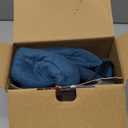 Sunbeam XL Renue Contoured Heating Pad, 25" x 25", For Neck & Shoulder Pain Relief with Auto Shut Off, Moist Heating Option, Machine-Washable, Lakeshore Blue (25x25 Inch (Pack of 1))