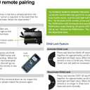 RETROSUN RF399A RF368B Replacement Ease 2.0/3.0/4.0 Remote Control Compatible with Tempurpedic/Ergo Adjustable Bed Base JLDK.30.03.20