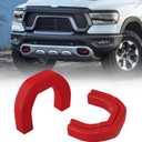 Front Tow Hooks Covers Hitch Cover customized Car Tow Hooks Compatible with RAM 1500 Accessories 2019-2026|Red (Not Fit for RAM 1500 Classic,Warlock,RAM 2500,RAM 3500)