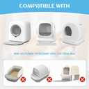 120 Count Self-Cleaning Cat Litter Box Liners Bag Compatible with Meowant MW-SC01/MW-SC02/MW-LR01, Heavy Duty Thick Drawstring Replacement Cat Litter Bags Self Cleaning Litter Box Bags 22  13"