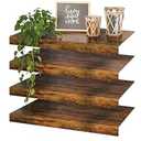 Makentra 4 Pcs 36×12 Wire Rack Covers for Shelves – Engineered Wood Shelf Covers for Wire Shelving, Rustic Farmhouse Style for Pantry, Closet (4 pcs, 36×12 Inch)