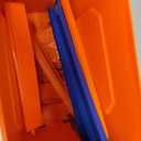 Hot Wheels Toy Car Track Builder Playset, Deluxe Stunt Box with 25 Component Parts & 1:64 Scale Vehicle 