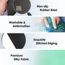 Square Mouse Pad with Stitched Edge, Premium Mousepad Washable Cloth. Computer Mouse Pad with Non-Slip Rubber Base, Mouse Pads for Computers Laptop Mouse 9.25x7.75x0.12 inch-Flower I